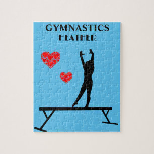 PUZZLE GYMNASTICS PUZLE AVEC GYMNAST SUR BALANCE