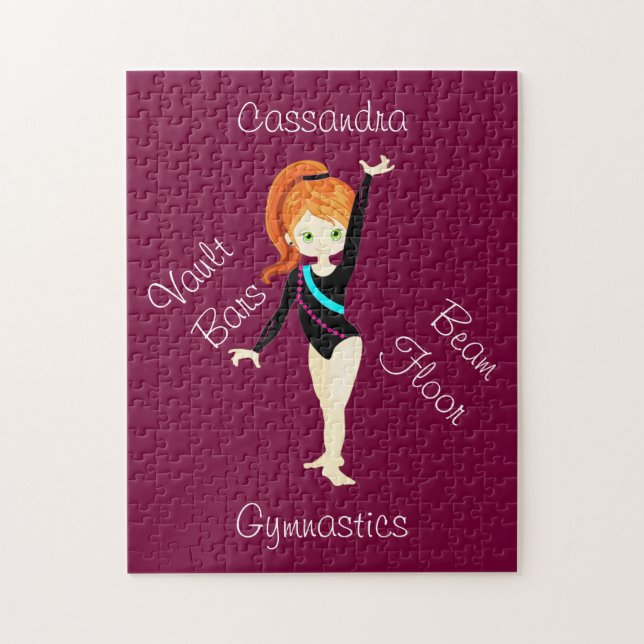 Puzzle Gymnastique Cheveux de gingembre, Yeux verts, Lion (Vertical)
