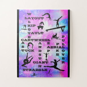 Puzzle Gymnastique Compétences Mot-clé Mot-clé