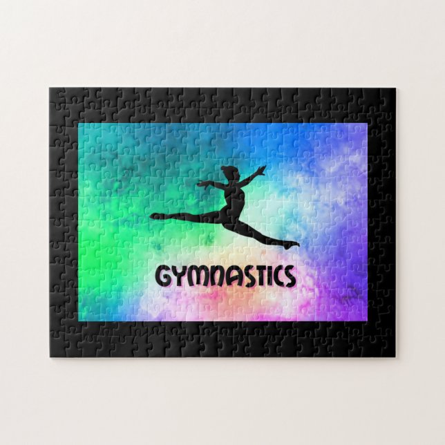 Puzzle Gymnastique Saut de Commutation Aquarelle (Horizontal)