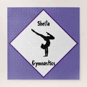 Puzzle Gymnastique Violet Personnalisé