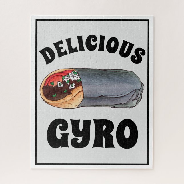 Puzzle Gyro Gita Viande Sandwich Méditerranéen (Vertical)