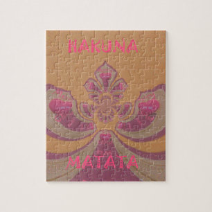 Puzzle Hakuna Matata Joyeux Noël joli coeur design