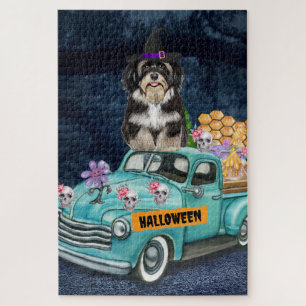 Puzzle Halloween Chien Havanais Halloween Camion Effrayan