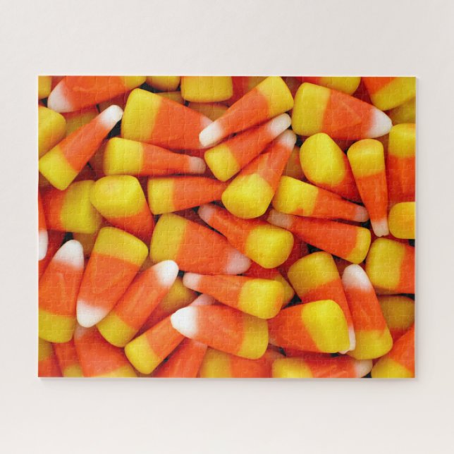 Puzzle Halloween Corne de bonbons grand (Horizontal)