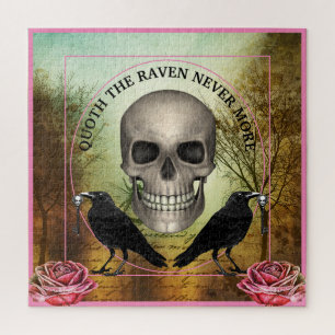 Puzzle Halloween crâne Ravens