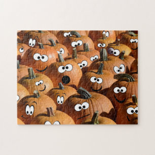Puzzle Halloween de récolte citrouille drôle Thanksgiving