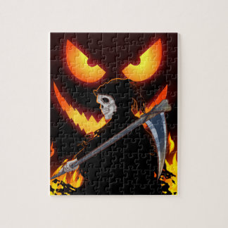 Puzzle Halloween Grim Flamme de la Faucheuse de fantôme