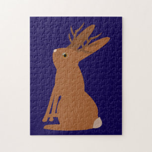 Puzzle Halloween Jackalope Trou ou traitement