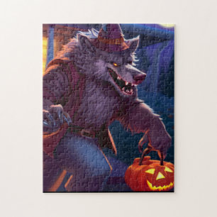 Puzzle Halloween/loup-garou/automne/automne
