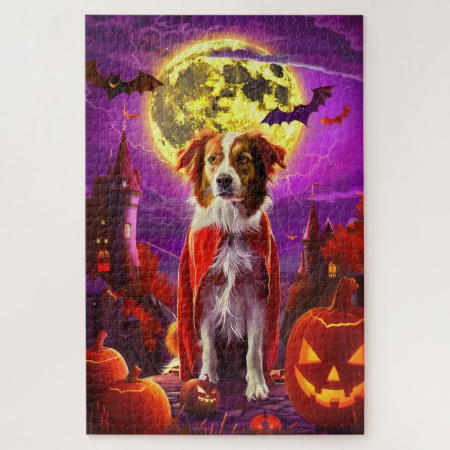 Puzzle Halloween Nouvelle-Écosse Duck Toller Vampire Citr (Vertical)