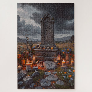 Puzzle Halloween Tombstone
