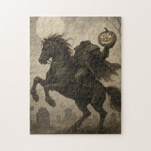 Puzzle Halloween vintage/gothique sans tête/automne