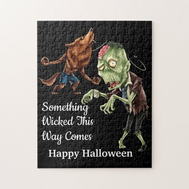 Puzzle Halloween Wicket (Vertical)