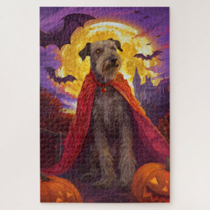Puzzle Halloween Wolfhound Vampire Citrouilles effroi