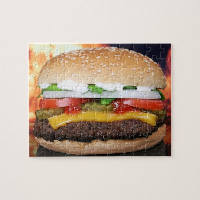 Puzzle Hamburger (Horizontal)