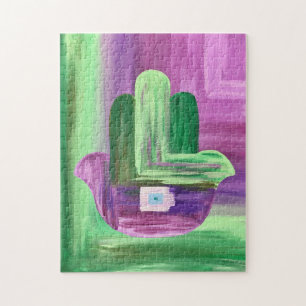Puzzle Hamsa Abstrait