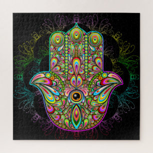 Puzzle Hamsa Fatma Main Psychedelic Art
