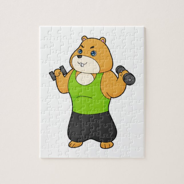 Puzzle Hamster Fitness Dumbbell (Vertical)