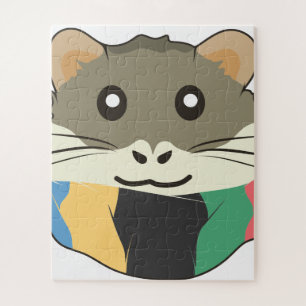Puzzle Hamster joyeux et léger