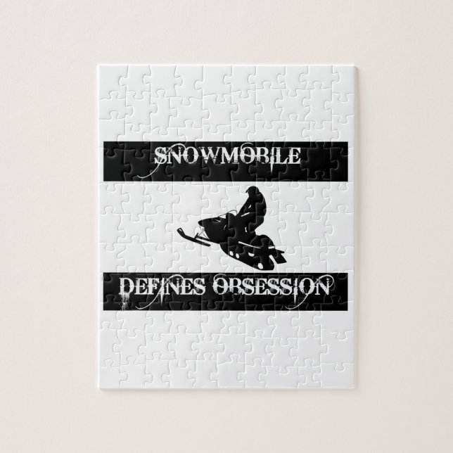 Puzzle hanté avec le snowmobile (Vertical)