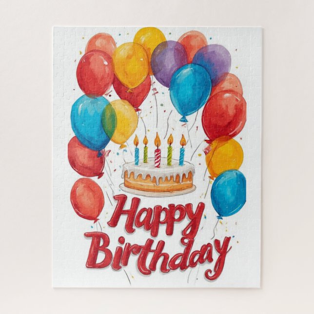Puzzle Happy Birthday (Vertical)