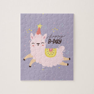 Puzzle Happy Birthday Lama