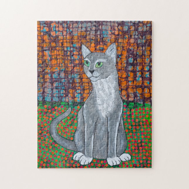 Puzzle Happy Cat (Vertical)