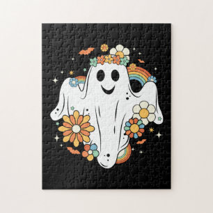 Puzzle Happy Ghost Retro Hippie Vibe