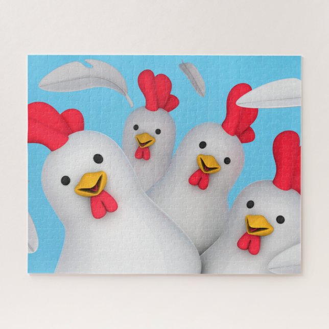 Puzzle Happy hen (Horizontal)