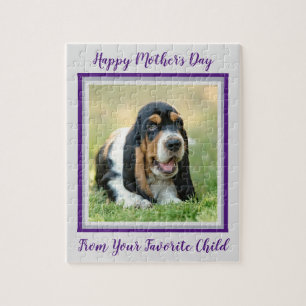 Puzzle Happy Mothers Day Chien - Couper Favori Photo pour