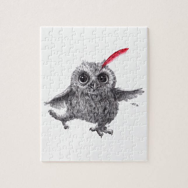 Puzzle Happy Owl (Vertical)