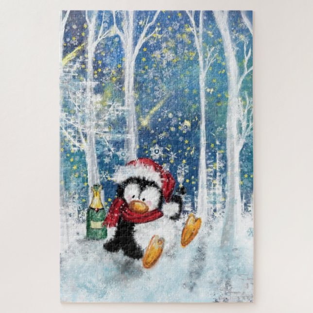 Puzzle Happy Penguin (Vertical)
