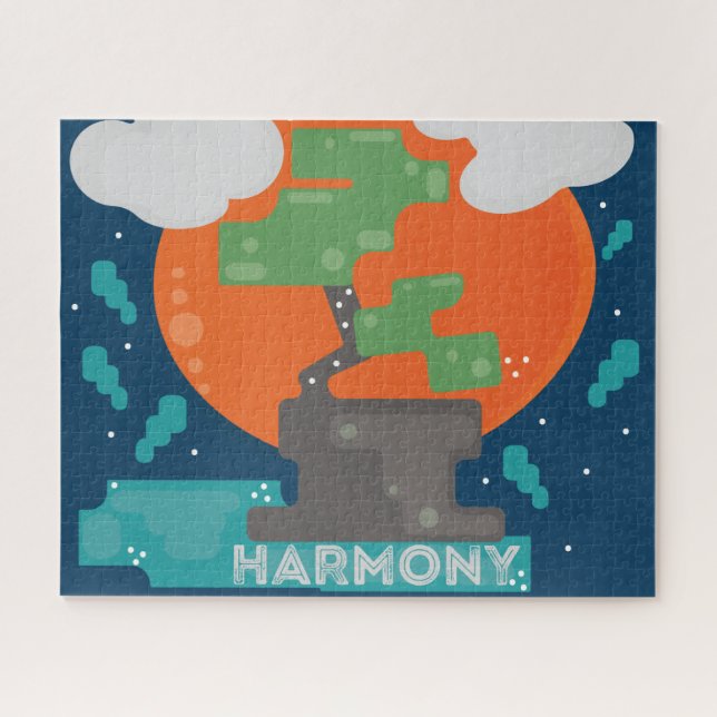 Puzzle Harmony Bonsai Tree Pixel Gamer (Horizontal)