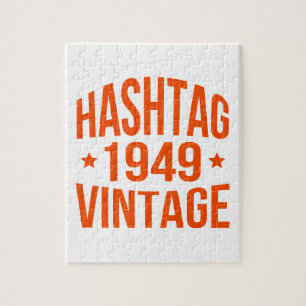 Puzzle Hashtag Vintage 1949