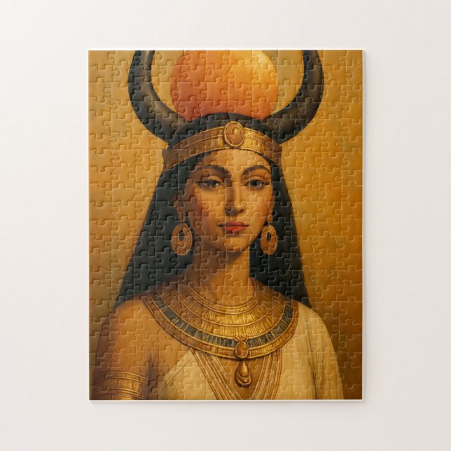 Puzzle Hathor Goddess - Art égyptien antique (Vertical)