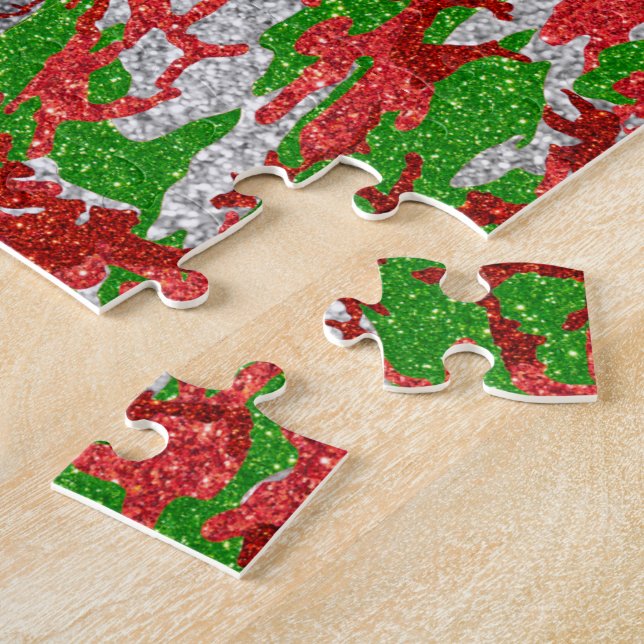 Puzzle Haus De Camo Motif Silver Xmas (Côté)