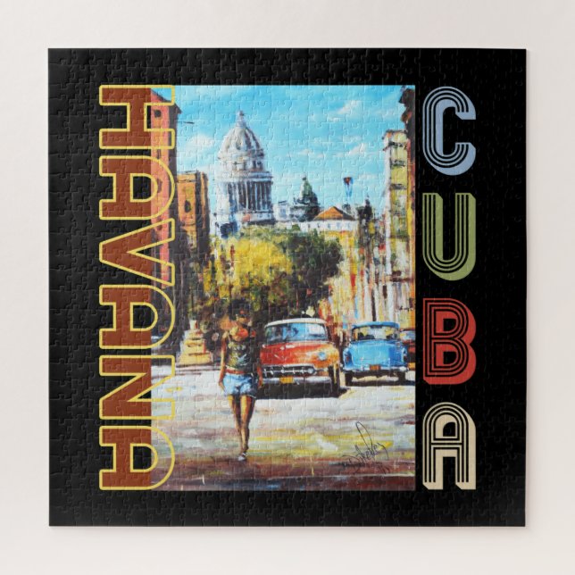 Puzzle Havana Cuba Art - Capitale nationale (Vertical)
