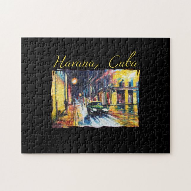 Puzzle Havana Cuba - Habana Vieja scène de nuit (Horizontal)