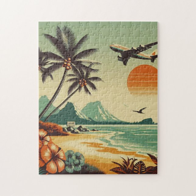 Puzzle Hawaï vintage/tropical (Vertical)