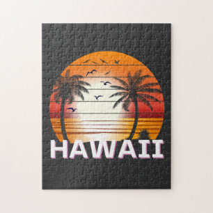 Puzzle Hawaii Palm Trees Vintages Summer Beach
