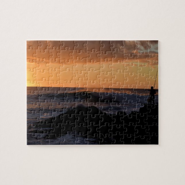 Puzzle Hawaii Sunset Surf Fishing - 8x10 - 110 pcs. (Horizontal)
