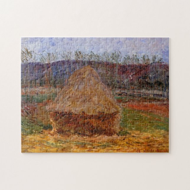 Puzzle Haystack in Giverny Monet Fine Art (Horizontal)