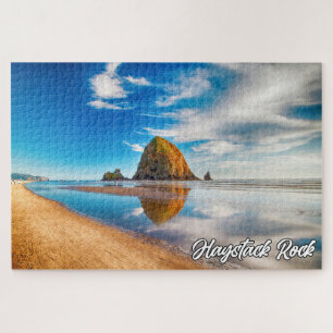 Puzzle Haystack Rock, Cannon Beach, Oregon, USA