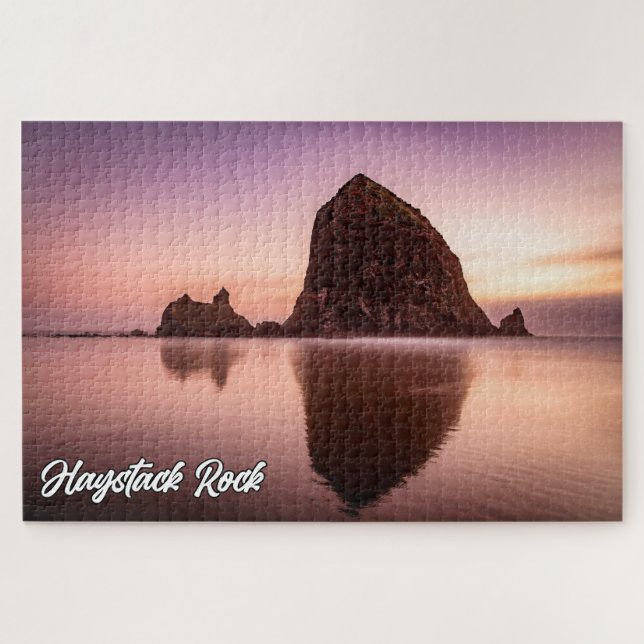 Puzzle Haystack Rock, Côte De L'Oregon, États-Unis (Horizontal)