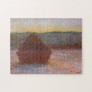 Puzzle Haystack Thaw Sunset Monet Fine Art