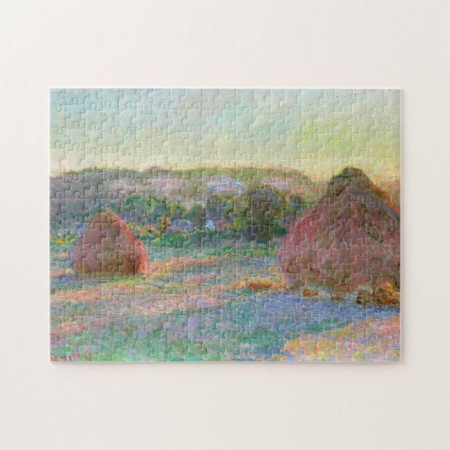 Puzzle Haystacks Fin de l'été Monet Art (Horizontal)