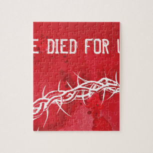 Puzzle he died for us