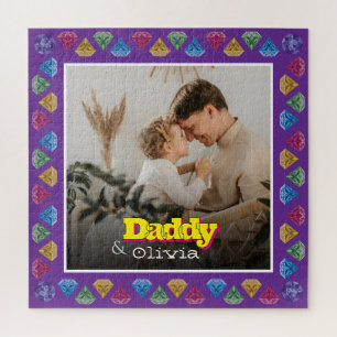 Puzzle Heart Keepsaké pour papa - Photo personnalisée