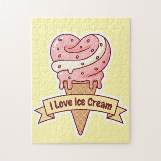 Puzzle Heart of Sweetness: I Love Ice Cream